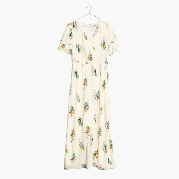 Madewell Cassia Ruffle Sleeve Maxi Dress - Picture 3 of 10